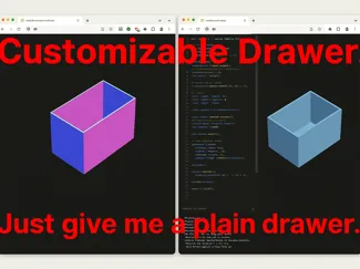 Parametric Customizable Plain Drawer