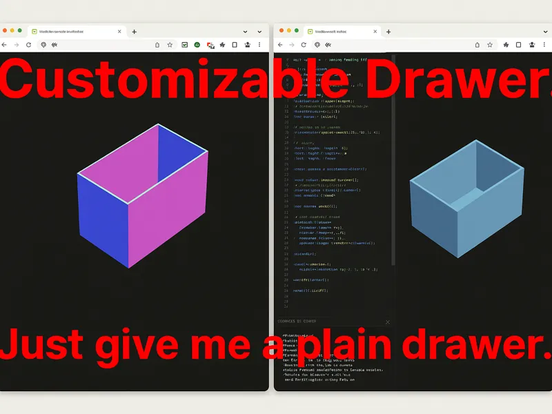 Parametric Customizable Plain Drawer