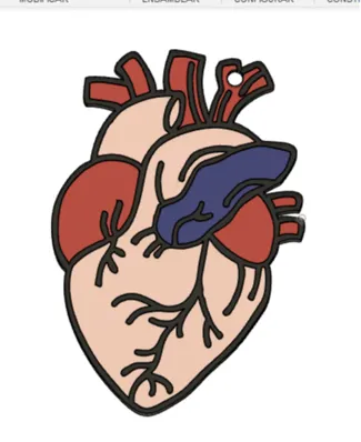 llavero corazón/ heart