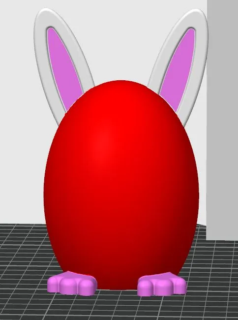 Easter egg bunny - paint it with AMS