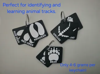 Hunters Animal Tracks ID Tags