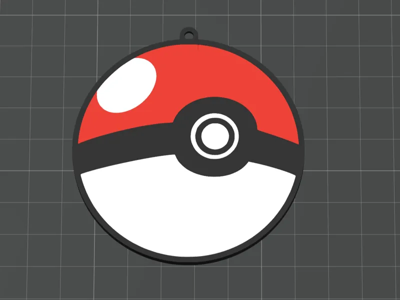 Pokeball keychain