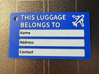 Custom luggage tag
