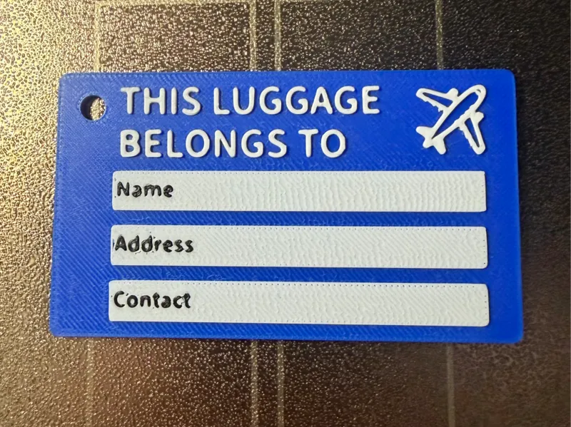 Custom luggage tag