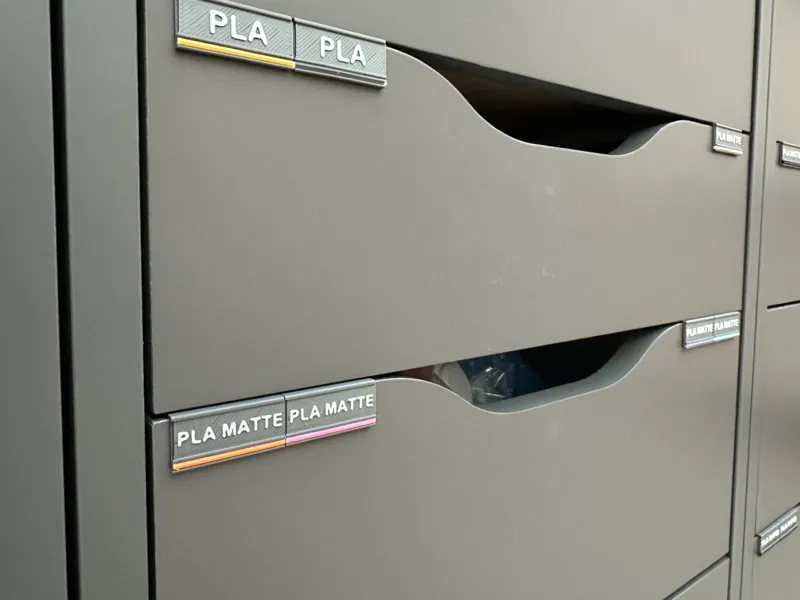 Drawer Label with Filament Sample IKEA ALEX