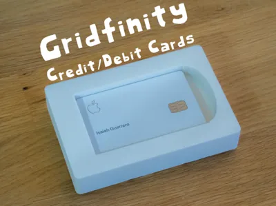 Gridfinity Credit/Debit Cards