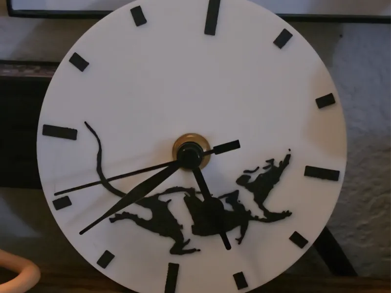 Banksy Rat Clock Face