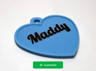Dog Tag Generator - Heart