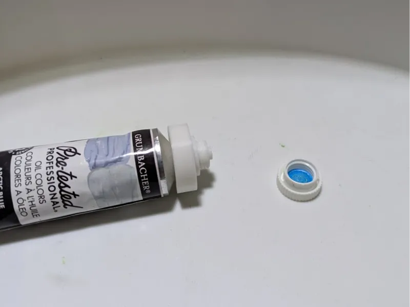 Grumbacher paint tube regulator cap