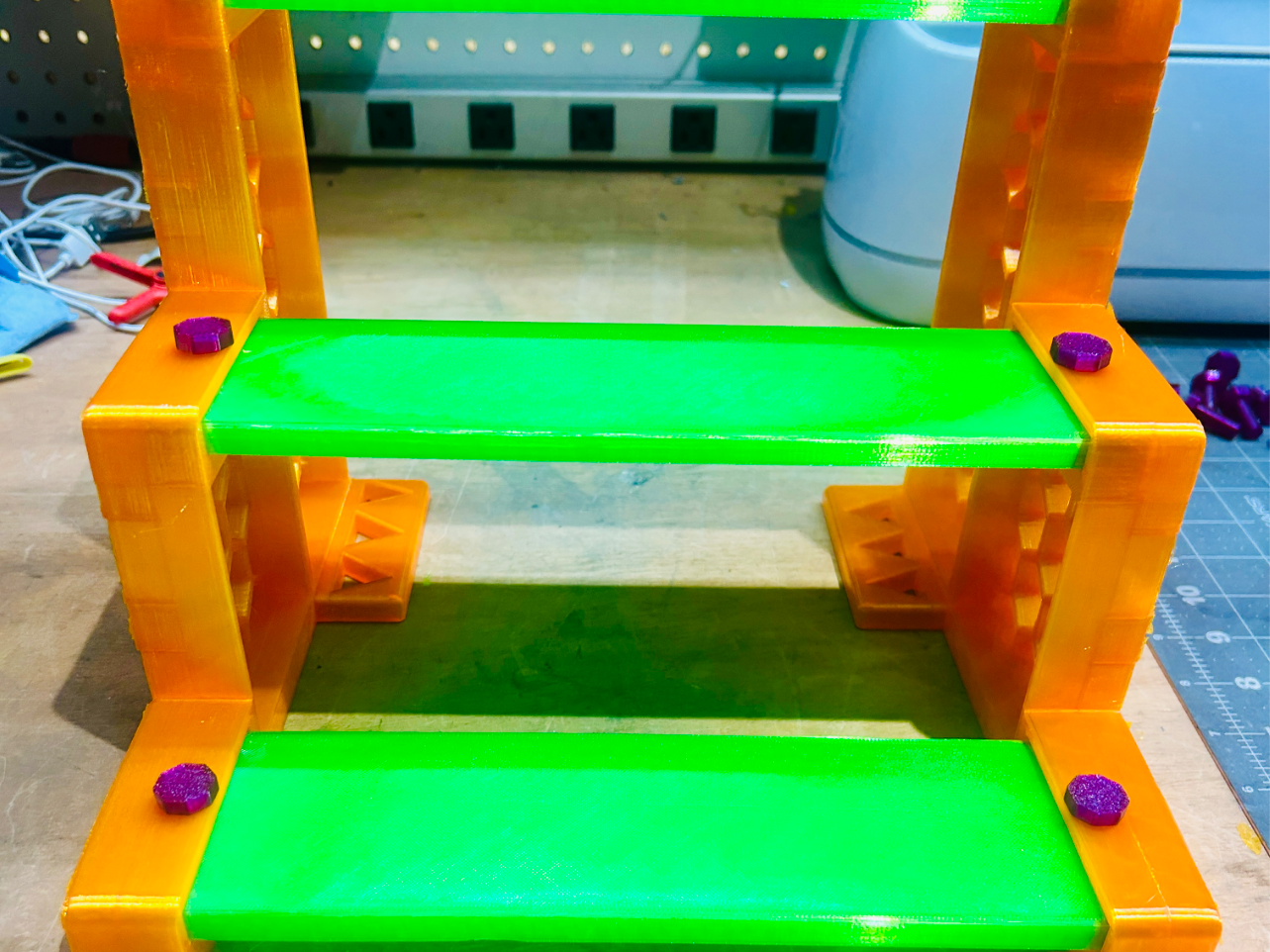 3 Tier Modular Display Shelf. Fully Printed!