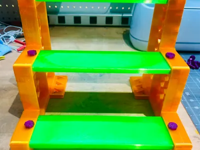 3 Tier Modular Display Shelf. Fully Printed!