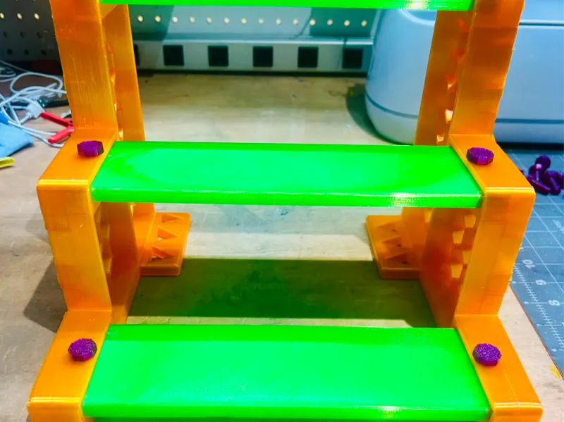 3 Tier Modular Display Shelf. Fully Printed!