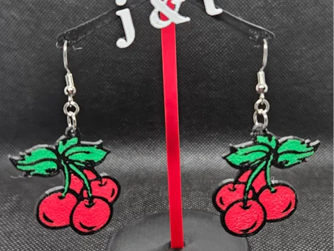Cherries earrings