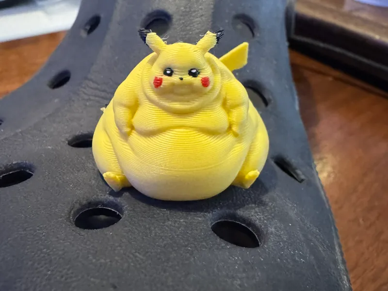 Fat Pikachu Pokémon Croc jib charm
