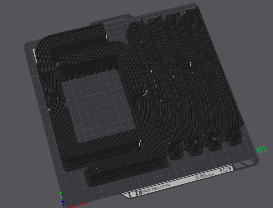 Miniatura 4 do modelo 3D P2S/X2D 增高架（滑动风门/简易组装）