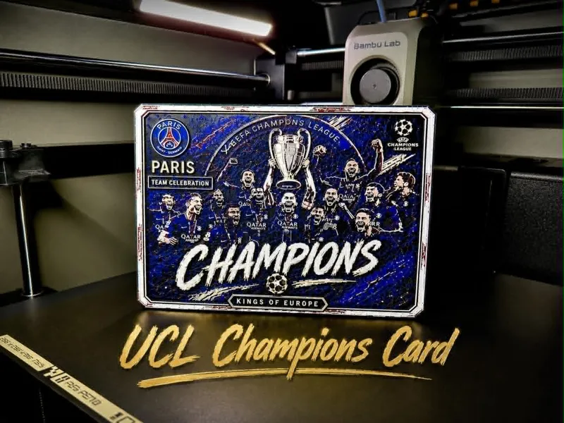Paris Saint Germain UCL Champions Card
