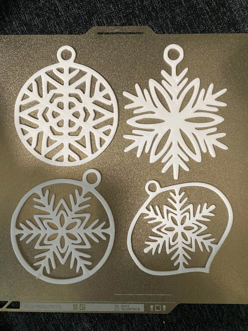 Snowflake ornament pack