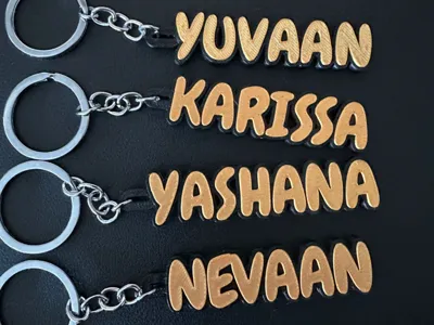 Keychain with name