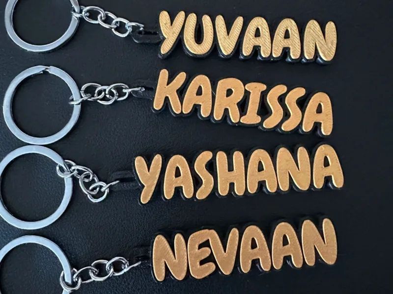 Keychain with name