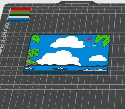 Miniatura 2 do modelo 3D 鲸鱼海岛
