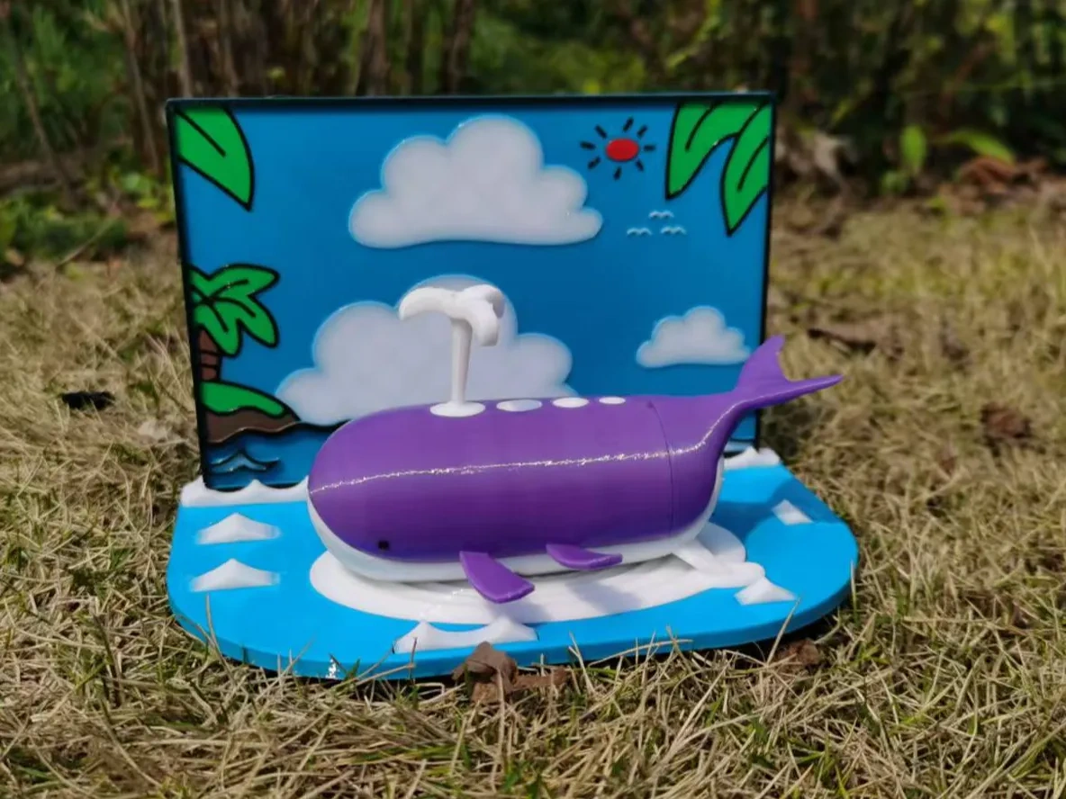Miniatura 1 do modelo 3D 鲸鱼海岛