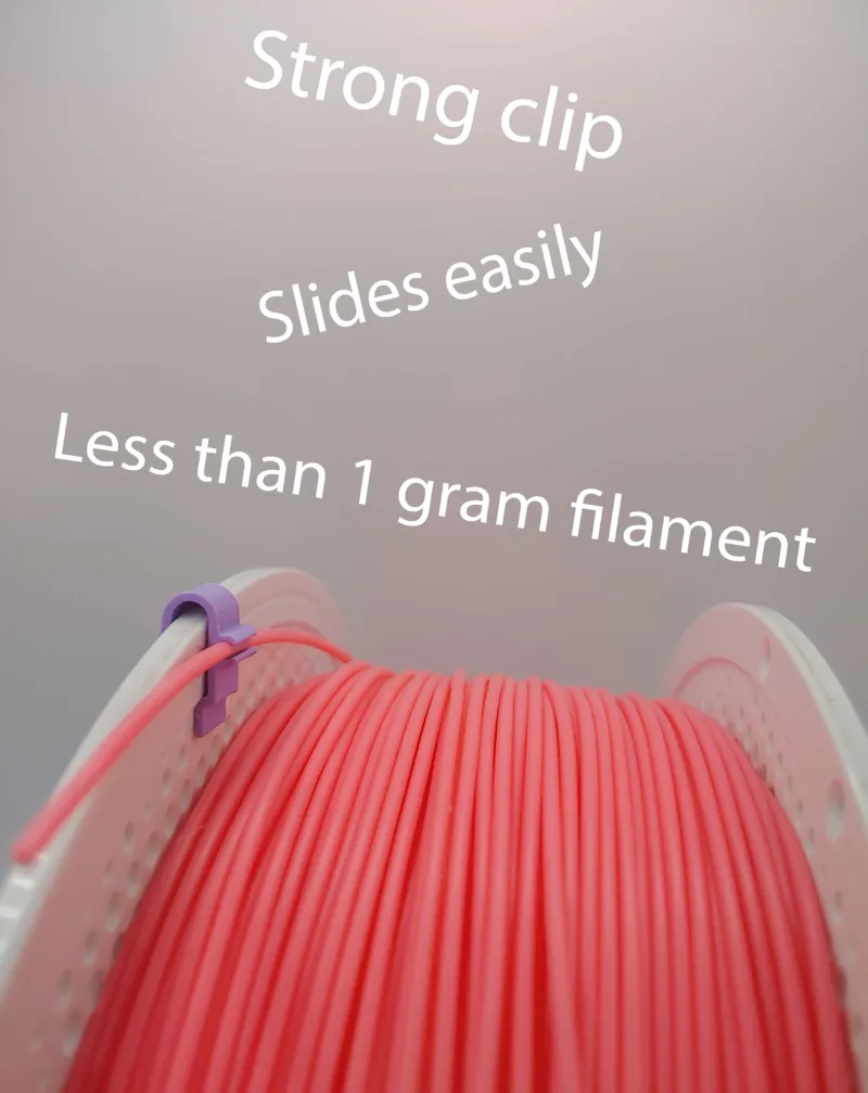 Slidable filament clip