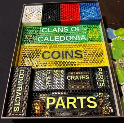 Clans of Caledonia Insert (with lids)
