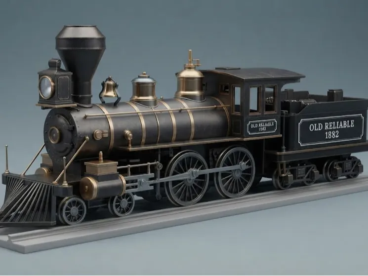 Estante o repisa: Wild West Steam Locomotive Train. Referencia del modelo original.