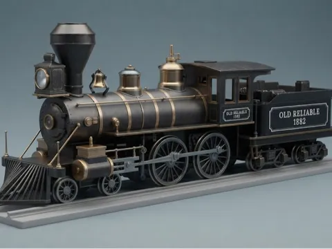 Estante o repisa: Wild West Steam Locomotive Train — referencia de MakerWorld