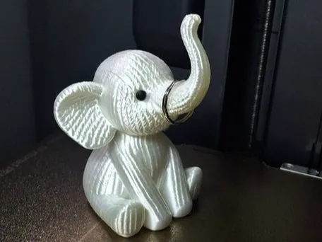 Knitted White Elephant Ring Holder