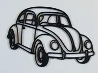 Déco murale 2D Volkswagen Coccinelle 1963 (taille moyenne) — photo 2