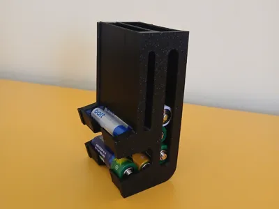 Battery storage for AAA batteries and AA batteries