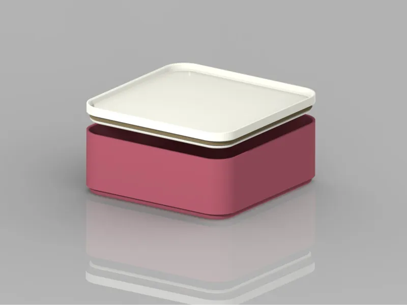 Stack Tray 138x138x57(height of bottom tray+cover)