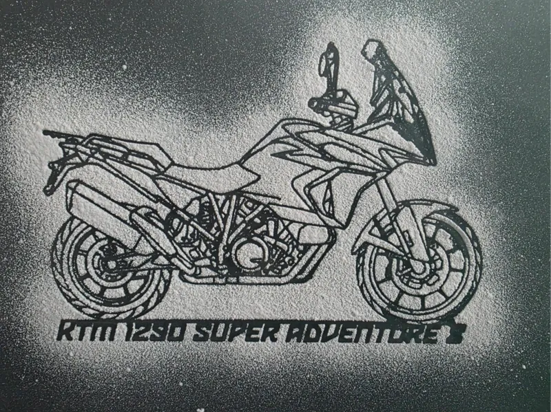 KTM Scheespary Schablone