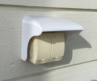 Weatherproof Cover for outdoor power socket