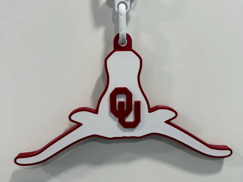 OU Horns Down Oversize Chain Logo