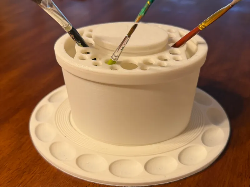 Painting Station - brush/palette/water holder