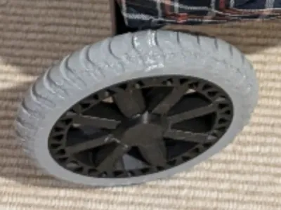 Shopping cart wheel