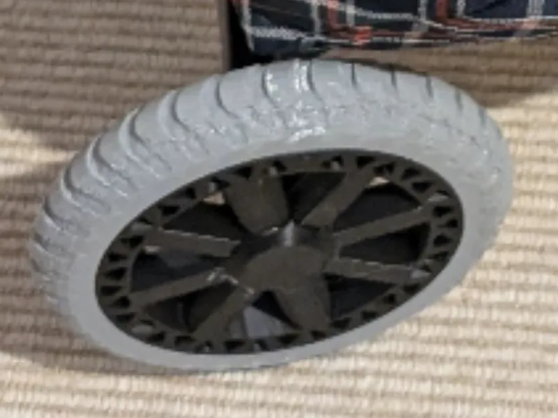 Shopping cart wheel