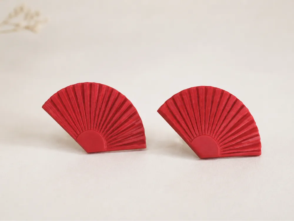 Pendientes: Elegant Fan Earrings. Referencia del modelo original.