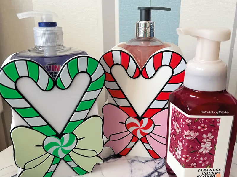 Candy Cane Heart Soap Holder (fits multiple types)