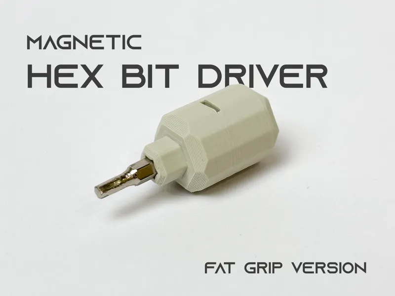 Hex bit driver - fat grip version