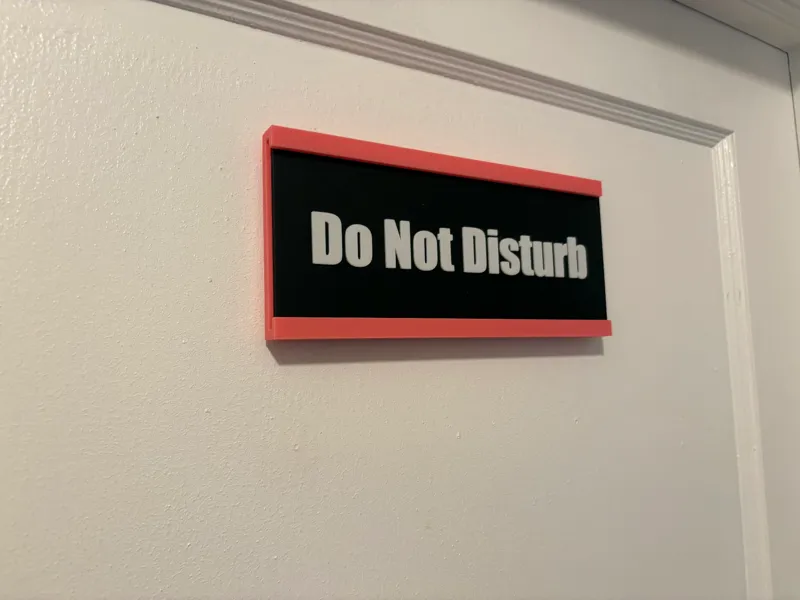 Door sign and customizable plates