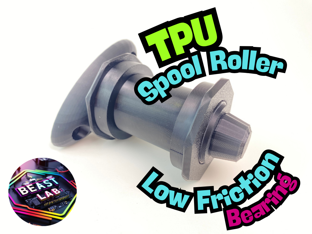 Low-Friction Bearing Spool Roller TPU Filament 