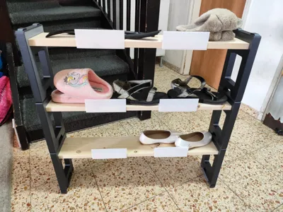 Modular shoe rack / stackable shelves