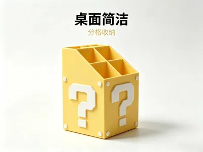 Mario Tic-Tac-Toe Pen Holder