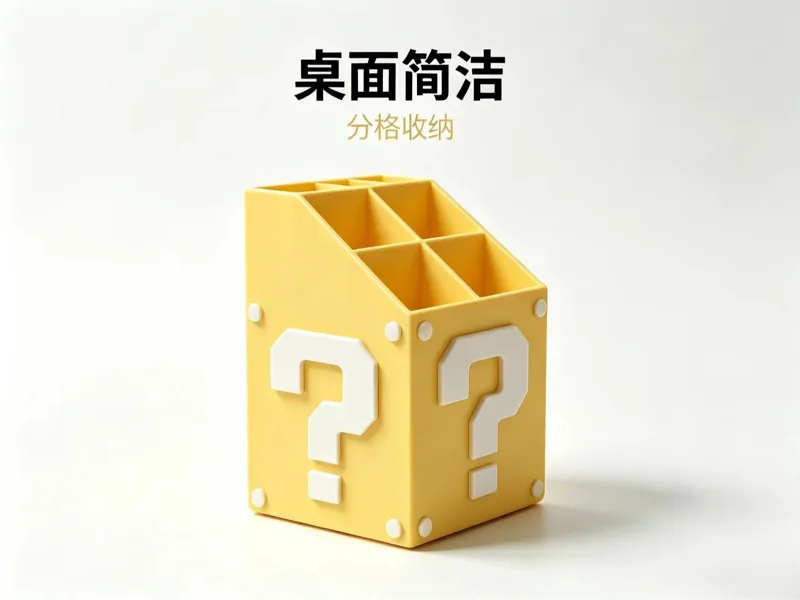 马里奥九宫格笔筒