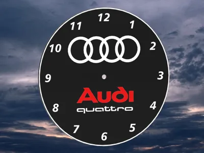 Audi Quattro Dial for a Wall Clock