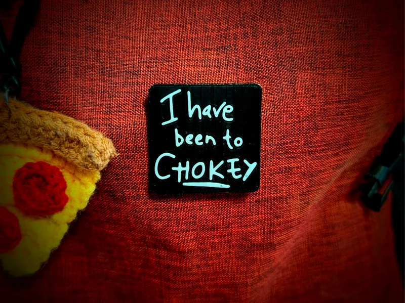 Matilda the Musical "I have been to Chokey" pin