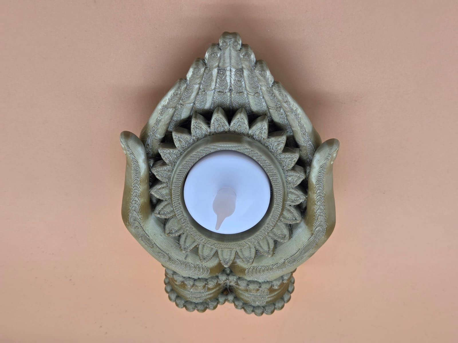 Hamsa Lotus LED Teelichthalter